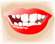 Gif animé bouche femme